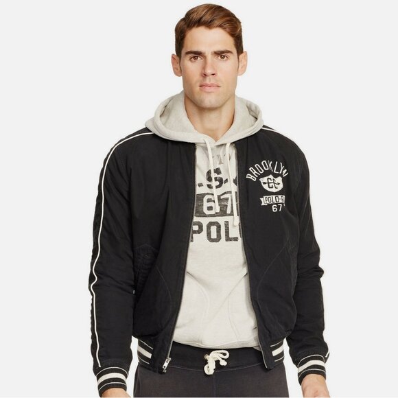 Polo Ralph Lauren Varsity-Inspired Cotton Jacket Brooklyn 67